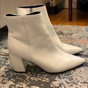 Marc Fisher While Heeled Booties (Worn twice)